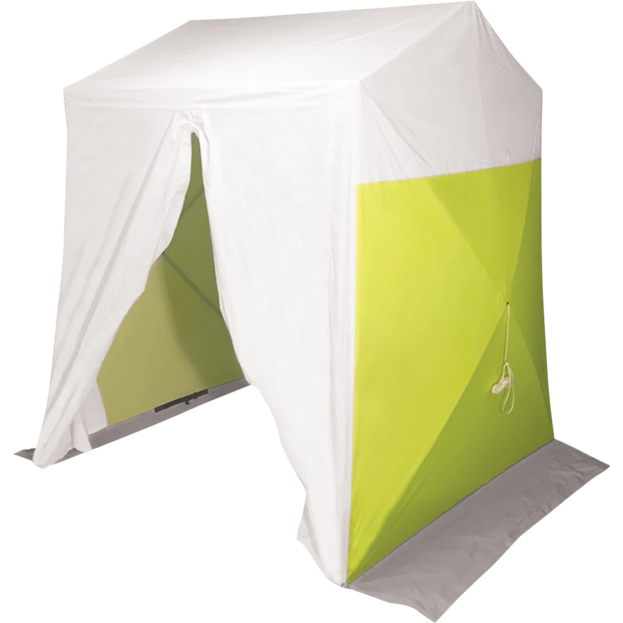 Allegro Deluxe Work Tent, 8ft.L x 8ft.W x 8ft.H, White/High-Vis Green/White, Model# 9403-66